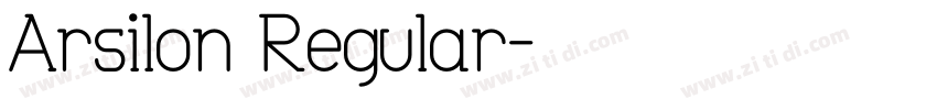 Arsilon Regular字体转换